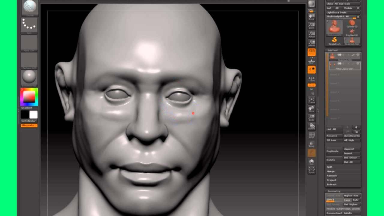 Zbrush4R4 Speedsculpt - Face Features 2