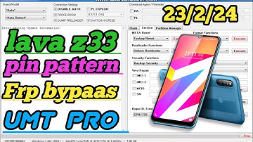 Lava Z33 Lex402 password unlock & frp unlock UMT !! lava z33 up government phone unlock easy mathad