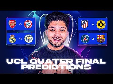 UCL 2024 Quarter Finals &amp; Semi final Predictions | Real Madrid vs Man City AGAIN!!!
