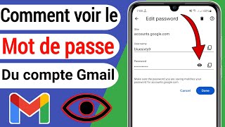 COMMENT VOIR VOTRE MOT DE PASSE GMAIL | Comment récupérer le mot de passe Google