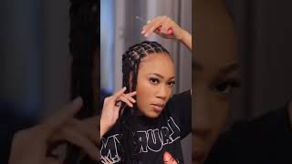 Hairstylists Reacts To How To Box Braid Tutorial haircare naturalhair reaction hairstylist