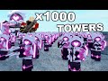 i used ADMIN to spawn 1000 TOWERS in TDS.. | ROBLOX