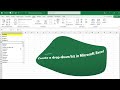 How to create a drop down list in Microsoft Excel 2025