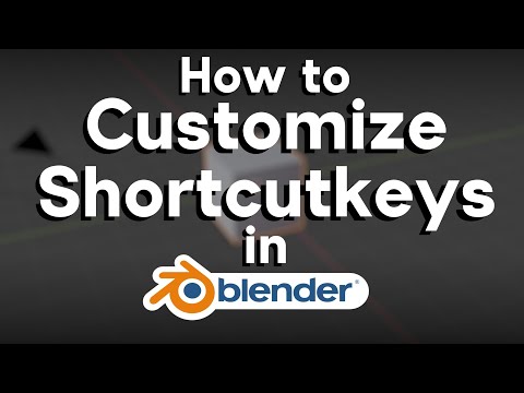 Video: Hvordan ændrer du genveje i blender?