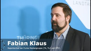 Bericht aus Erfurt: Fabian Klaus, Reporterchef von FUNKE Thüringen, über die Thüringer Politik