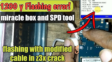 Samsung 1200y flashing error! Miracle and upgrade tool! Flashing done with z3x crack!