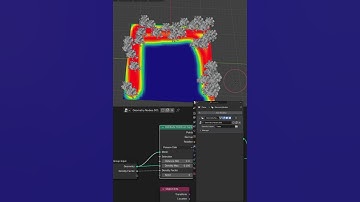 Using Weight paint in geometry nodes in Blender within one minute #blender #blendertutorial #3d