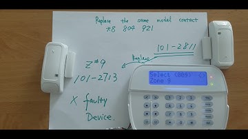 DSC NEO replace the same model wireless contact