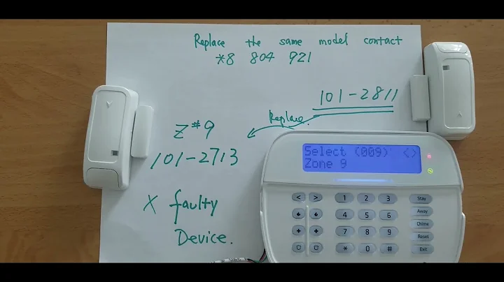 DSC NEO replace the same model wireless contact