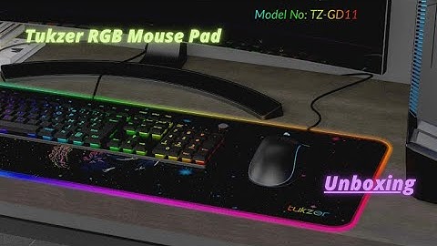 Tukzer RGB Budget Gaming Mouse Pad, with 13 Lighting Modes | Unboxing and first impressions. XL ₹999