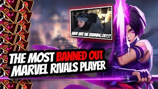 MOST TARGET BANNED PLAYER IN MARVEL RIVALS TAKES OVER THE LOBBY ON PSYLOCKE