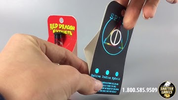 Custom Printed Retail Ready Vape Tank Holders by Shatter Labels