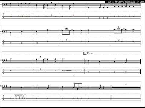 いきものがかり　くちづけ　ベースTAB譜