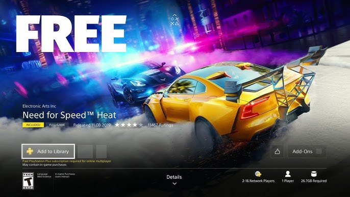 Need For Speed Heat - PlayStation 4  Jogos de corrida, Games de carros,  Filmes para adultos