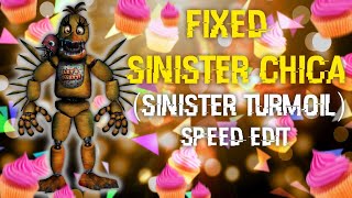 [FNAF | Speed Edit] Making Fixed Sinister Chica (Sinister Turmoil)