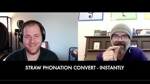 Straw Phonation Convert - Instantly. Find out why...