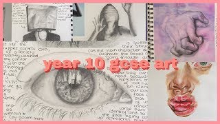 a* year 10 gcse art sketchbook