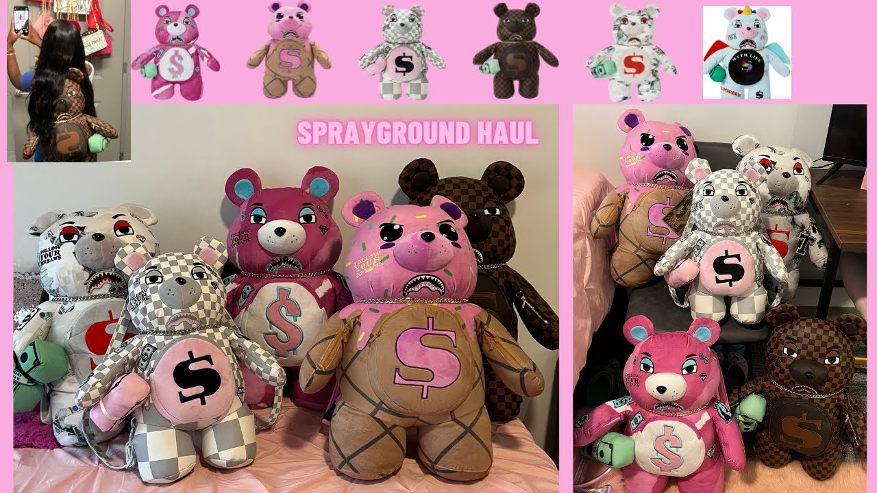 Sprayground Sharks In Paris Mystery Bears Money Bear Teddy