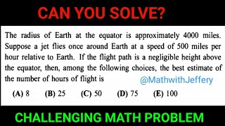 Radius of the earth at the equator - MATHS WORD PROBLEM.