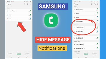 samsung dialer app hide message notification | samsung dialer app settings