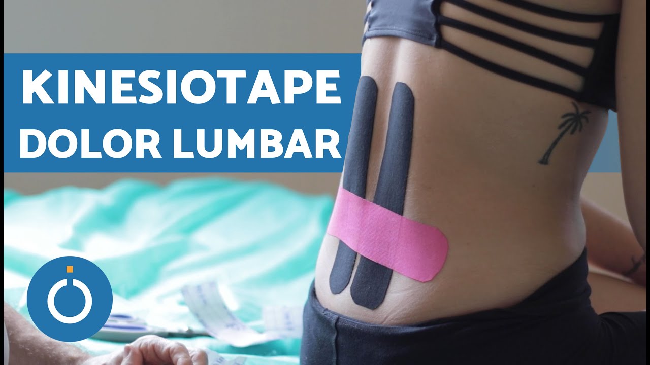 KINESIOTAPE en ZONA LUMBAR ⬇️💢 Kinesiotape para Dolor de Espalda Baja YouTube