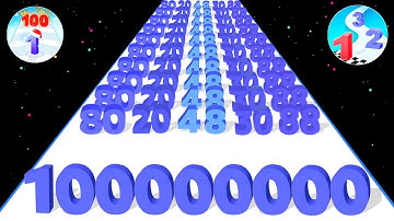 NUMBER Master Run (Math Game) - Infinity Number Merge 3D Run, Number Stack, Digit Shooter Gameplay