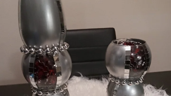 Dollar Tree Glam Decor #glam #diy #centerpiece #budgetfriendly