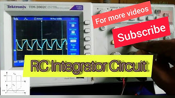 RC Integrator Circuit | Circuit Diagram| breadboard Wiring | DSO | Practical Lab experiment