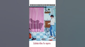 Help Him Remove the Curtain And Clear the Fog 😍 | Tricky Puzzle🧩 #shorts