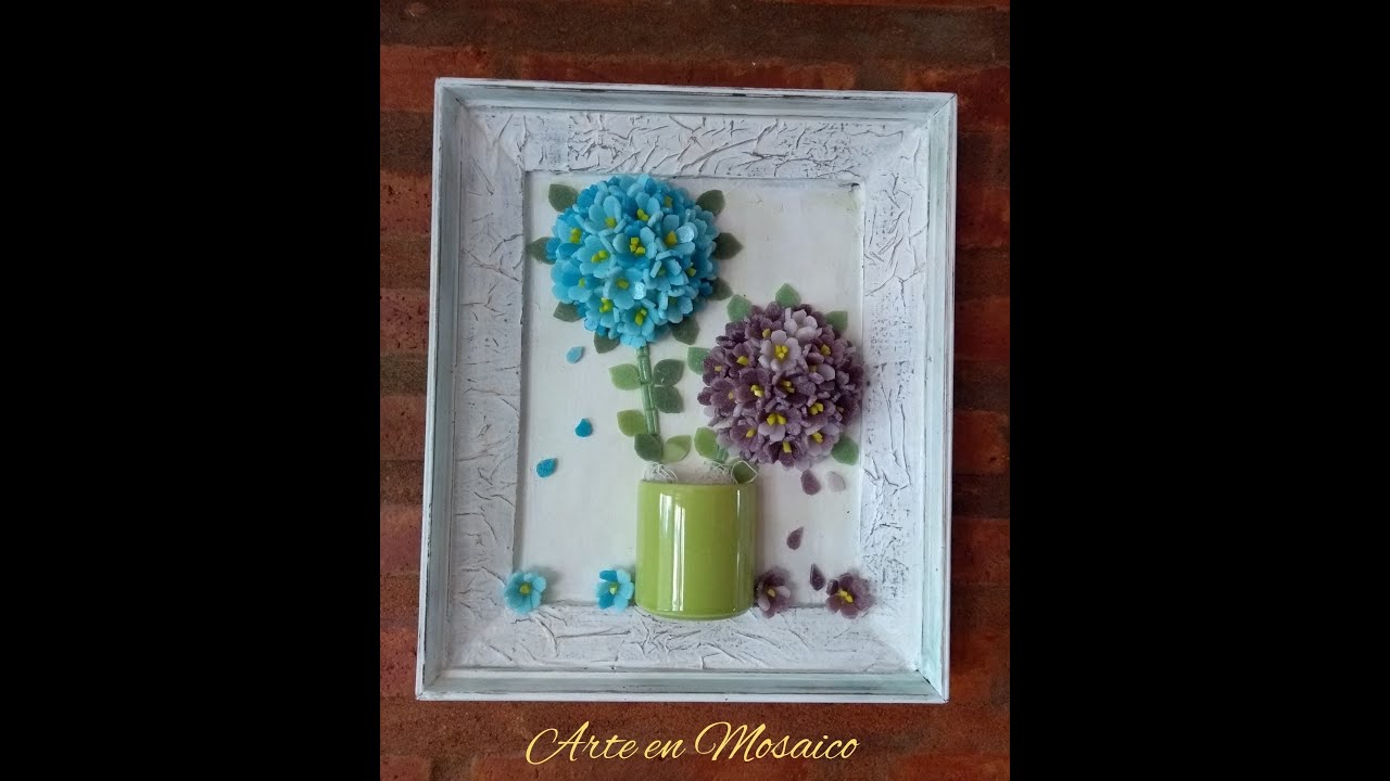 HORTENSIAS EN MOSAICO
