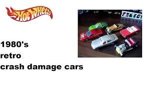 Retro Hotwheels Diecast Models Inc Crash Damage Effect Ones Toy Cars