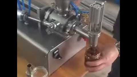 Máy chiết rót mắm tôm, sa tế, gia vị lẩu tương ớt, tương cà, máy chiết rót dung dịch đặc 100-1000ml