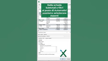 EXCEL TRUCCHI: 🟢∑ Tabelle pivot: modificare i subtotali #shorts