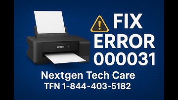 How to Fix Epson Printer Error Code 000031 | Step-by-Step Guide