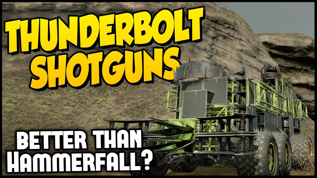 Crossout ➤ Dual Thunderbolt Shotgun Build - Better Than Hammerfall Shotgun!? [Crossout Gameplay]