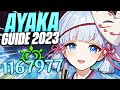 AYAKA LA 5 INÉGALÉE Meilleur Build Guide Et Showcase 2023 Fonte Et DENDRO Genshin Impact 