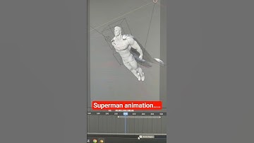Superman in Blender viewport #superman #blender #blenderanimation #dccomics #jamesgunn #3dart #3d