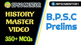 History Master Video | Top History MCQs | 68th BPSC PT 2023 | BPSC MENTOR