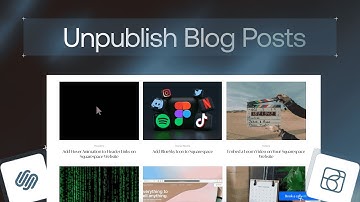 How to Unpublish a Blog on Squarespace