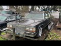 1987 Cadillac Brougham 6 Door - Clean Up & First Start in 15 Years