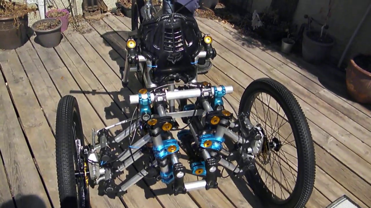 electric trike semi leaning full suspension front end conversion a diy