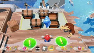 Super Mario Party Jamboree - Mario Vs Peach Vs Toadette Vs Birdo - Goomba Lagoon