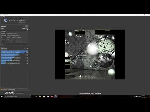 Intel Xeon E3-1245 v2 3.4GHz Cinebench R15 Test