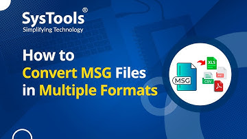 Convert MSG Files in Multiple File Formats