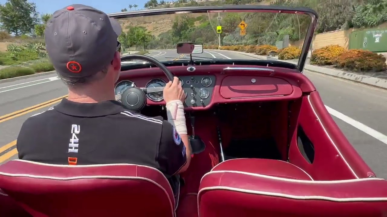 1962 Triumph TR3 In Car Driving Exterior Audio
