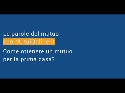 Video: Come Prendere Un Mutuo Sotto Il Capitale Di Maternità