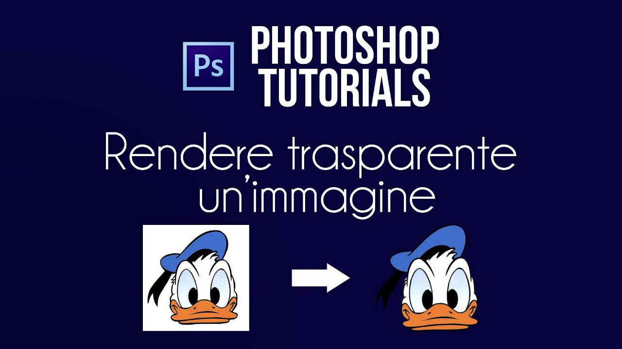 Photoshop - Come rendere lo sfondo trasparente di una foto - Come Fare -  Cosa Fare