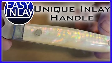 Mother of Pearl Knife Handle | Easy Inlay Quick How-To