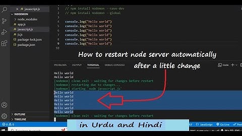 how to restart node server automatically
