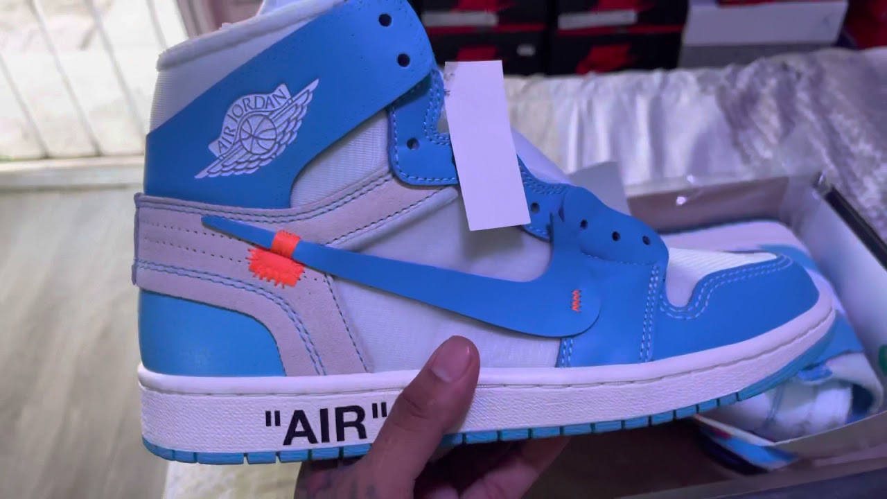 StockX Off White Jordan 1 UNC unboxing / Are They Legit?! 